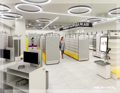 Интерьер магазина Подружка, Гродно