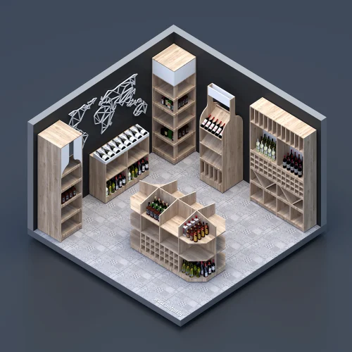 Винный бутик (lowpoly)