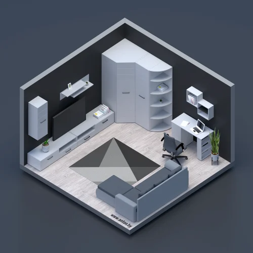 Комната (lowpoly)