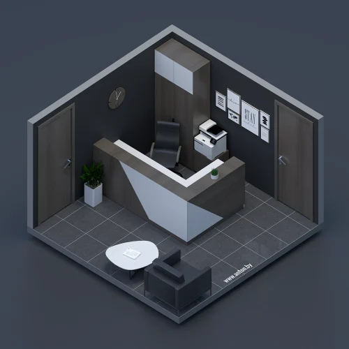 Офис - Reception (lowpoly)